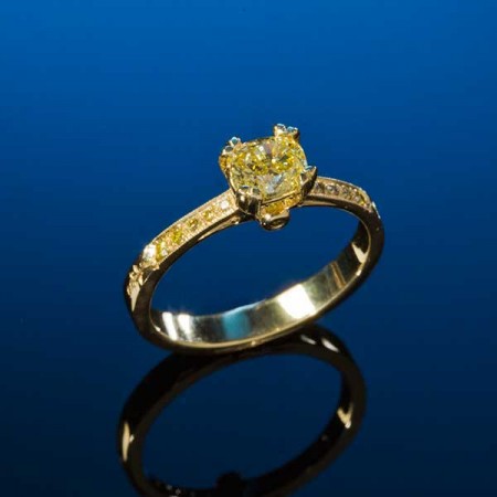 Canary Diamond Engagement Ring