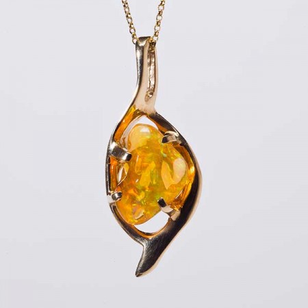 Orange Opal Pendant