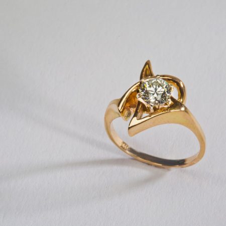 Triangle Diamond Ring